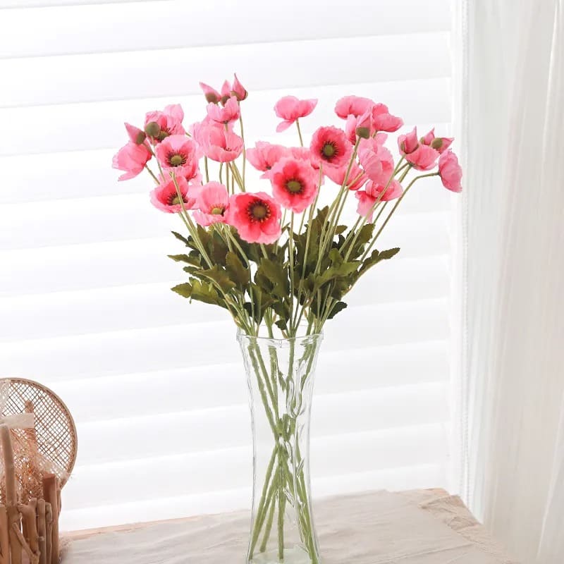 Fleurs Artificielles Coquelicots Pavot