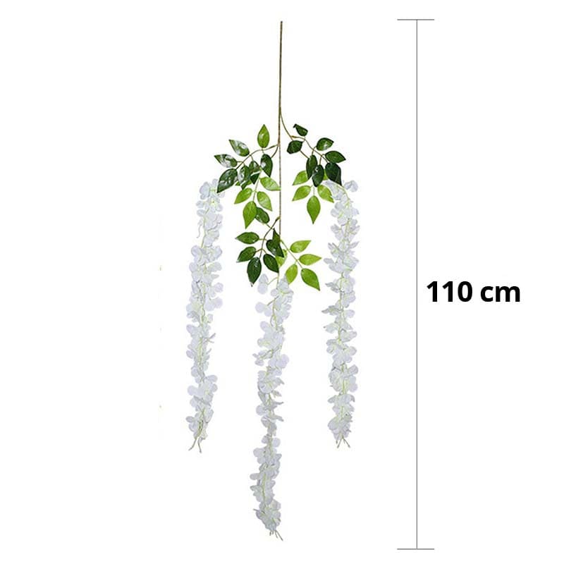 Fleurs Artificielles Retombantes Blanc