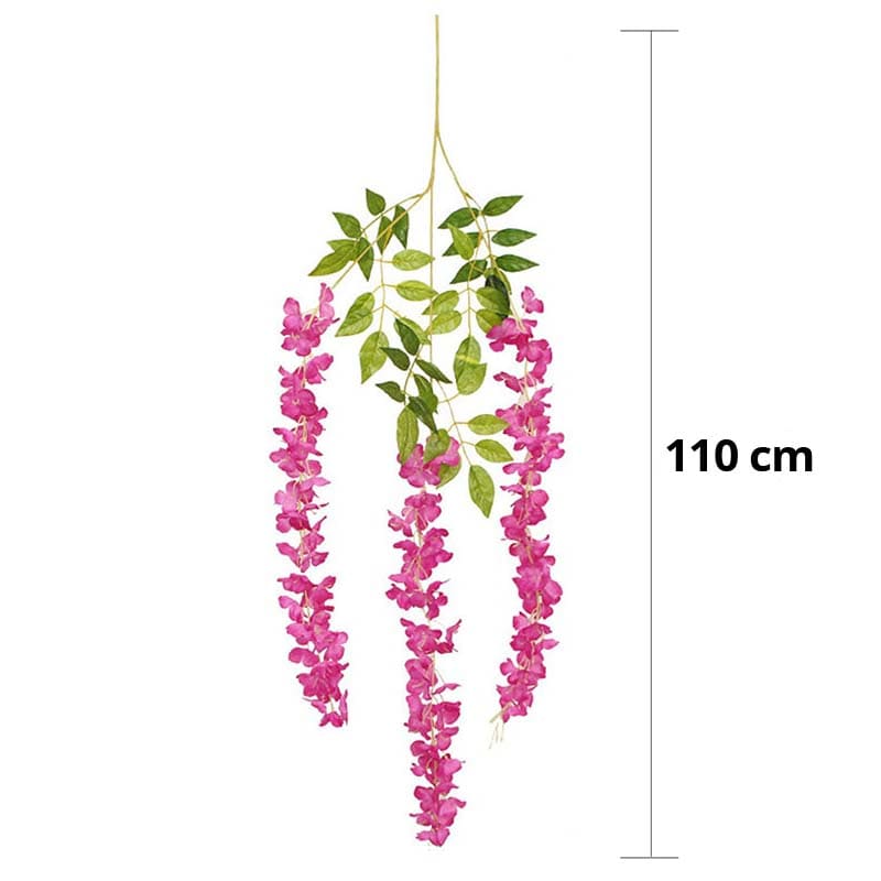 Fleurs Artificielles Retombantes Rose Foncé