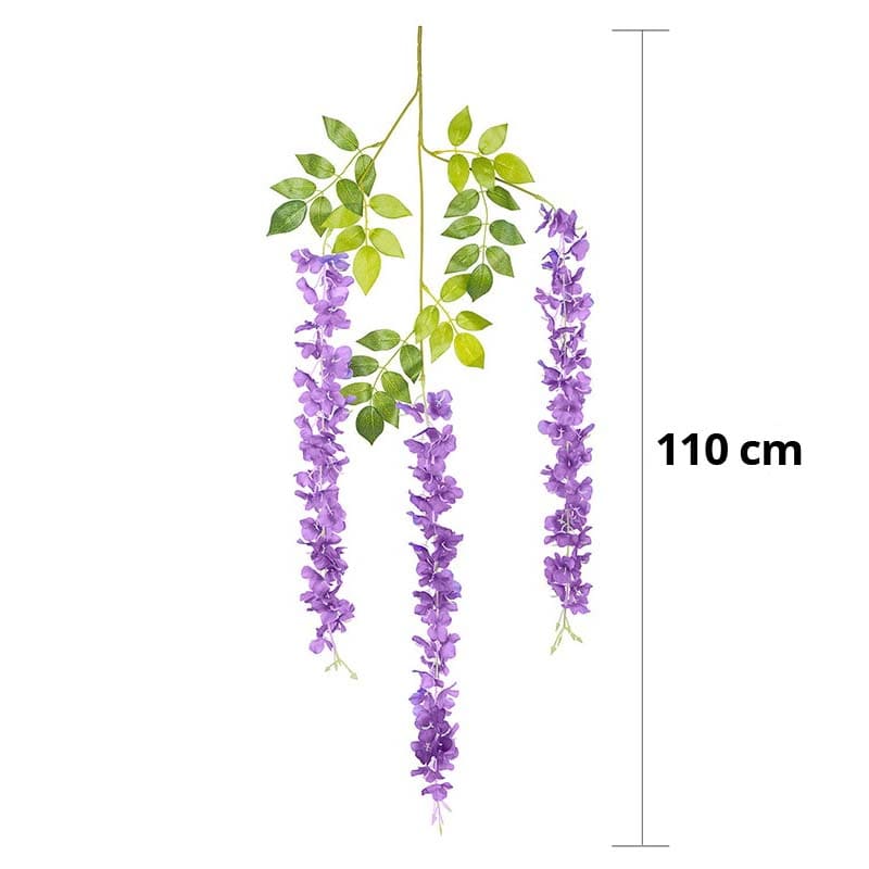 Fleurs Artificielles Retombantes Violet