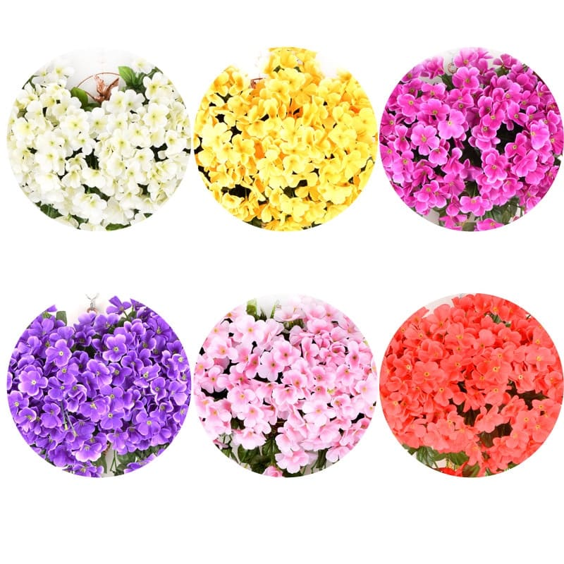 Fleurs Artificielles Suspendues Couleurs