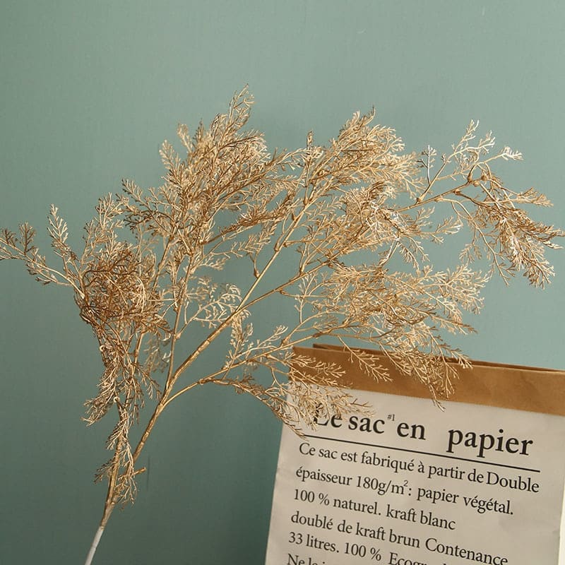 Fleurs Artificielles et Séchées Or