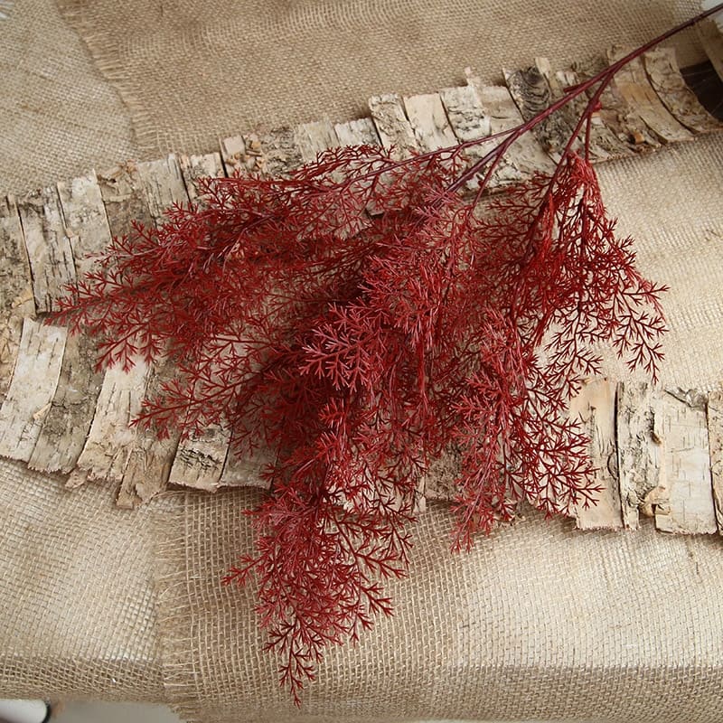 Fleurs Artificielles et Séchées Rouge Foncé