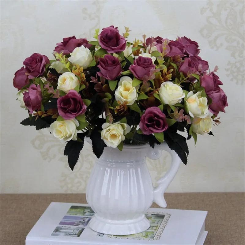 Fleurs Artificielles pour Cimetière Vase