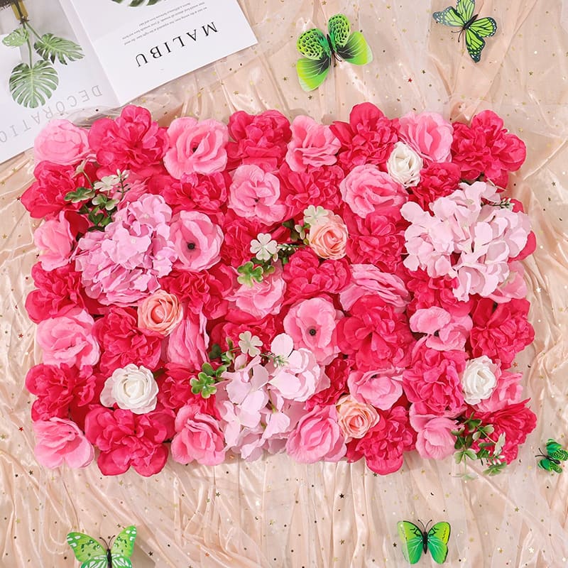 Fleurs Artificielles pour Extérieur Blanc, Rose et Rouge