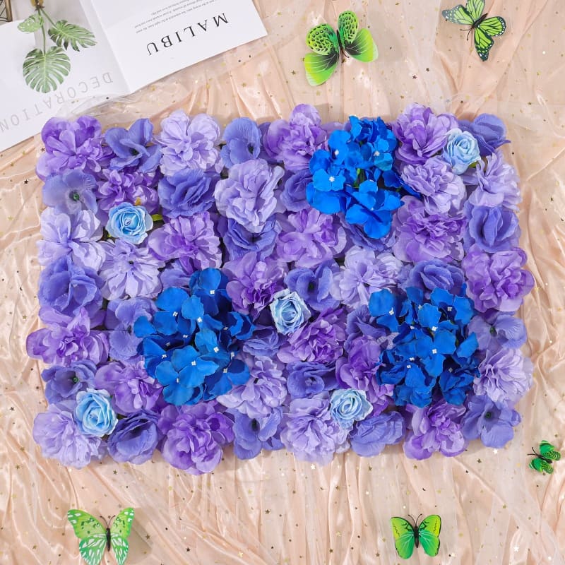 Fleurs Artificielles pour Extérieur Bleu et Vert