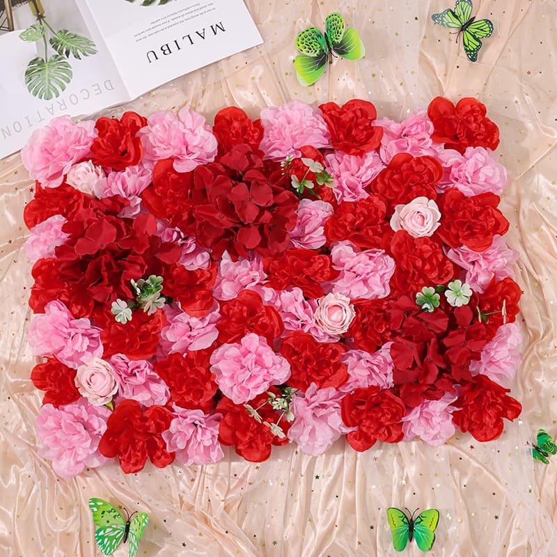 Fleurs Artificielles pour Extérieur Rouge et Rose