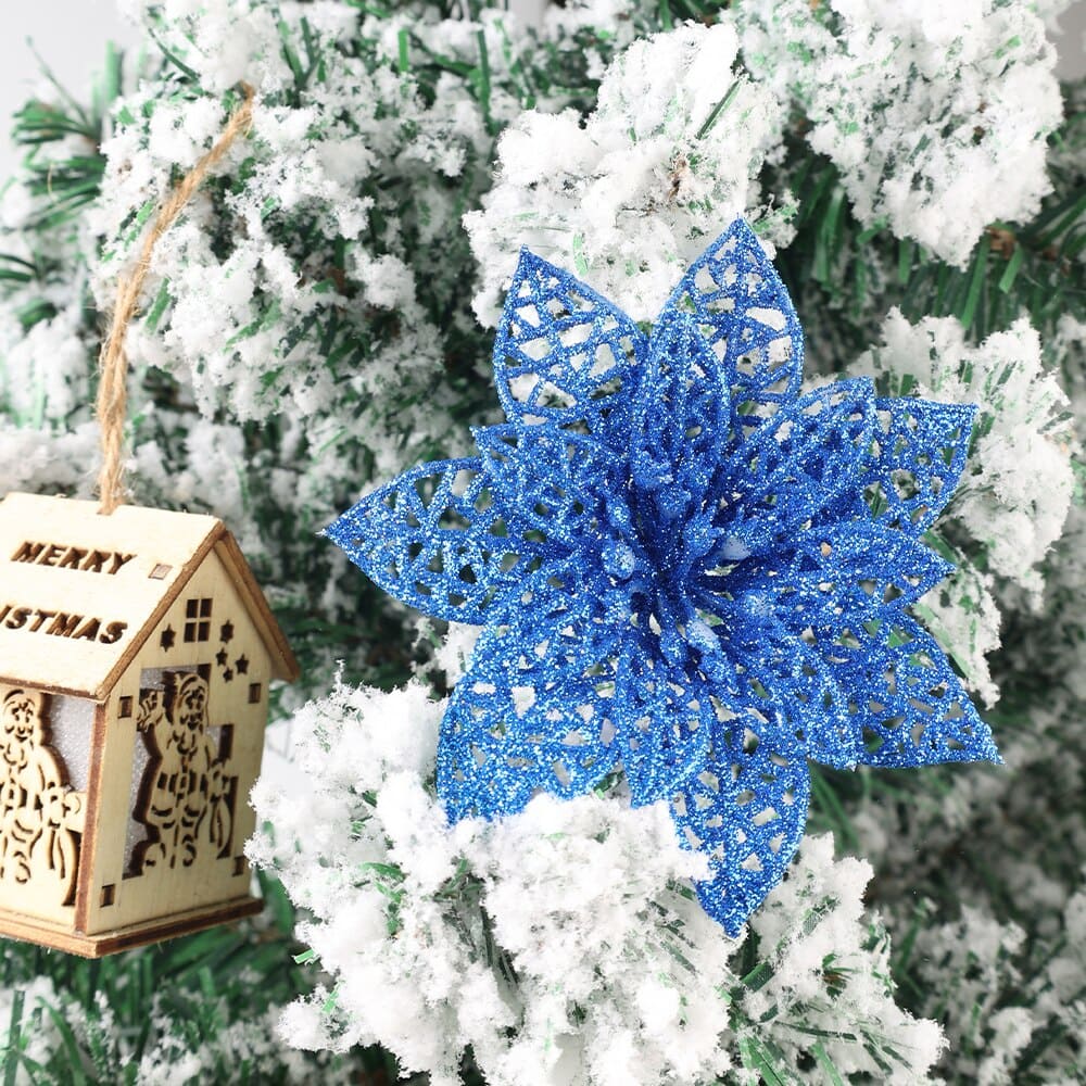 Fleurs Sapin de Noël Bleu