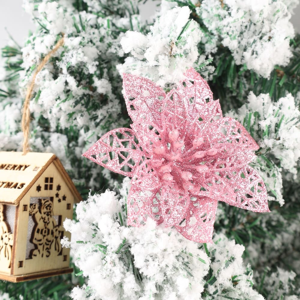 Fleurs Sapin de Noël Rose