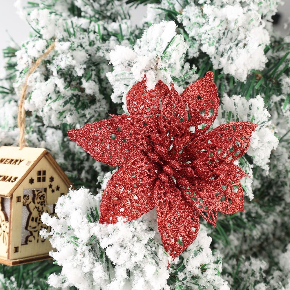 Fleurs Sapin de Noël Rouge