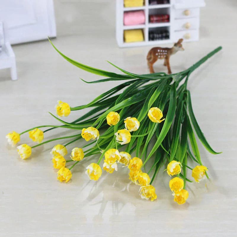 Fleurs Synthétiques Pas Cher Jaune