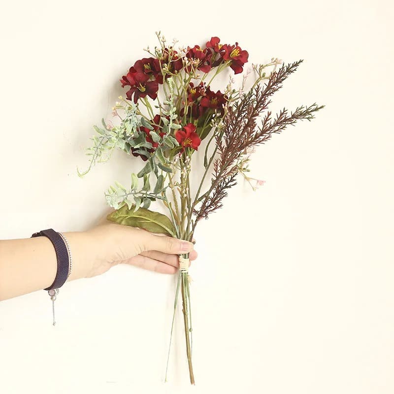Fleurs de Cerisier Séchées Rouge Foncé