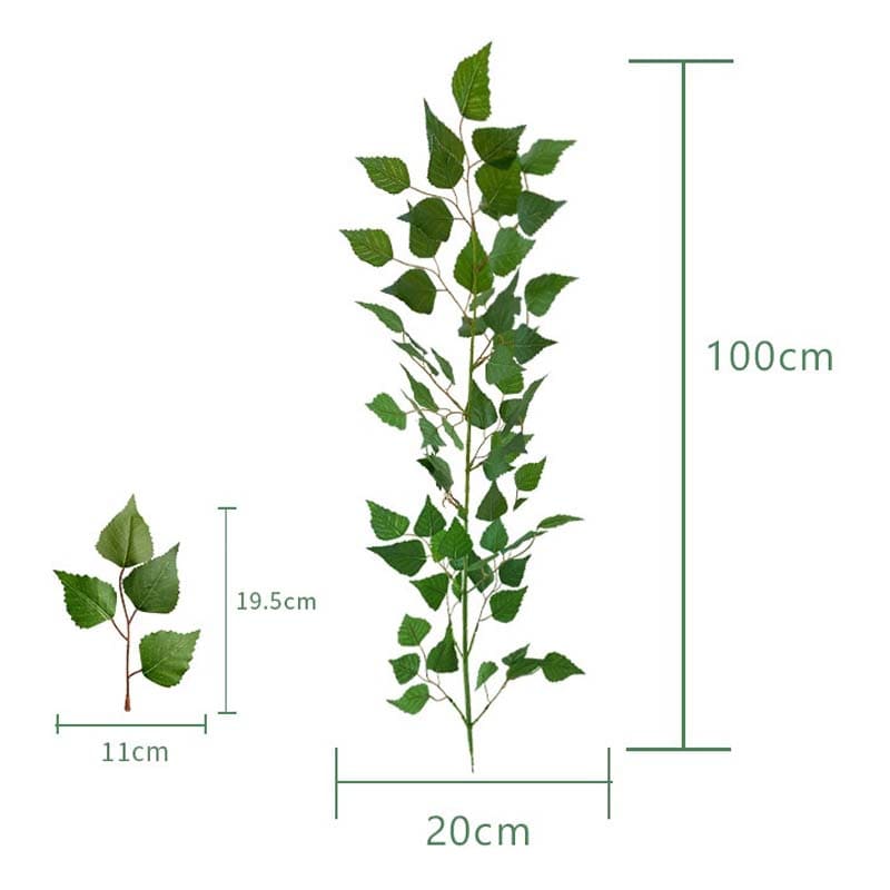 Grande Branche Artificielle Feuilles de Mûrier