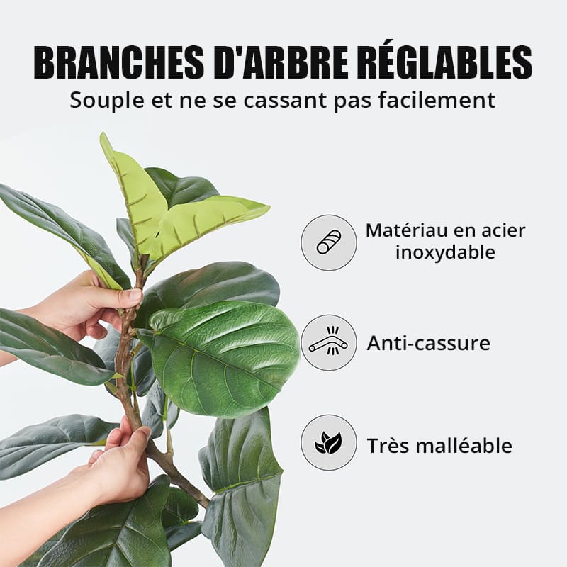 Grande Plante Artificielle Intérieur en Pot Feuilles