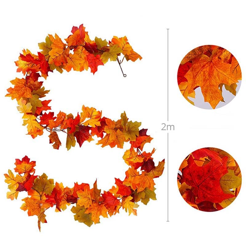 Guirlande Feuilles d'Érable 2m