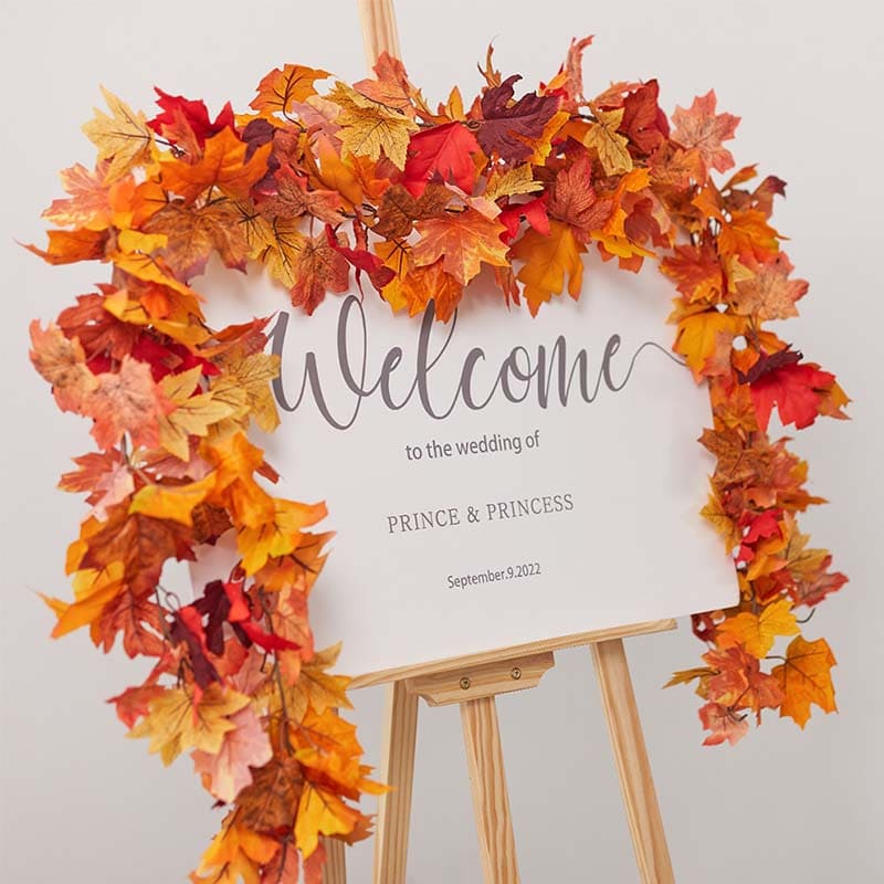 Guirlande Feuilles d'Érable Mariage