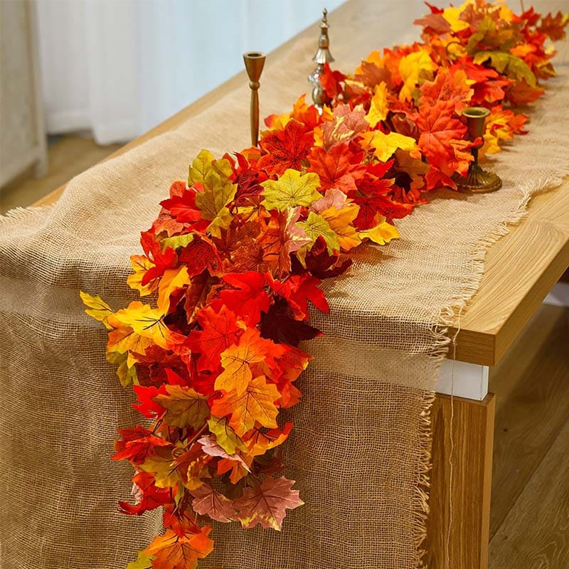 Guirlande Feuilles d'Érable Table