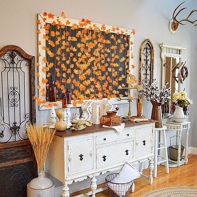 Guirlande de Feuilles d'Automne Déco