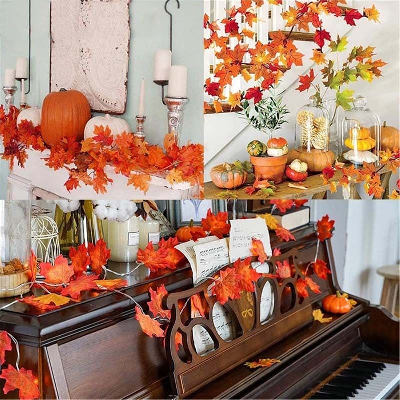 Guirlande de Feuilles d'Érable Artificielles Intérieur