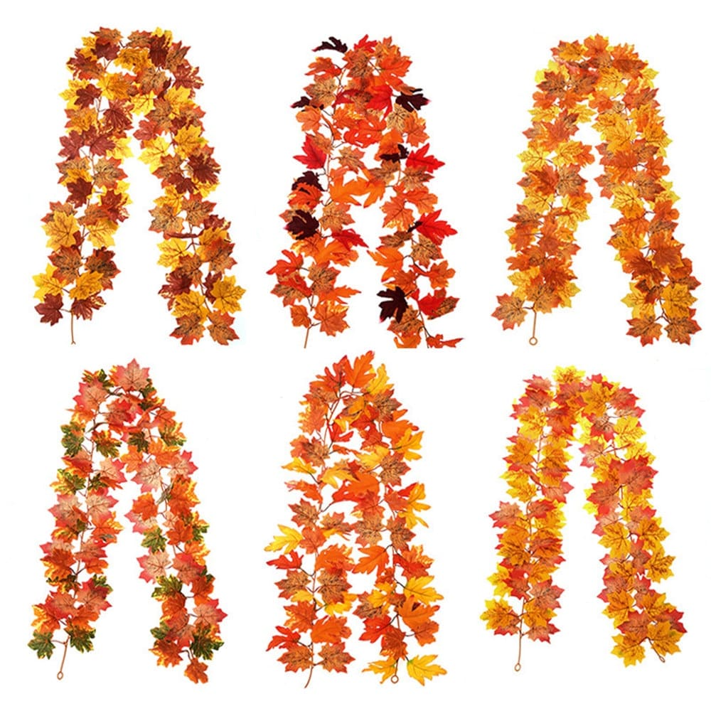 Guirlande de Feuilles d'Érable Artificielles
