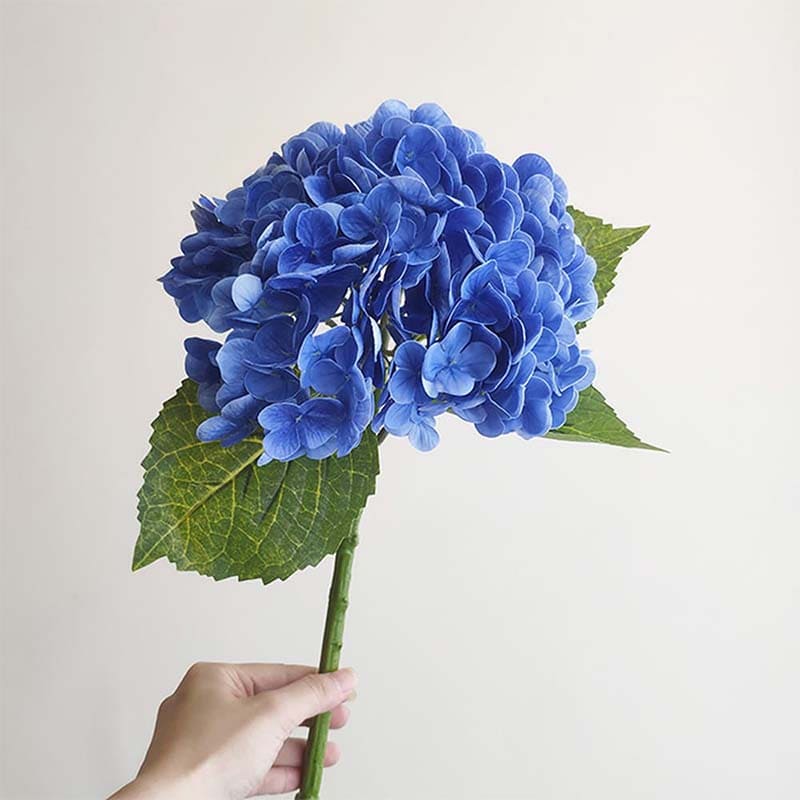Hortensia Artificiel Haut de Gamme Bleu Foncé