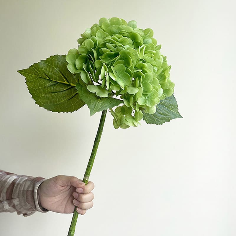 Hortensia Artificiel Haut de Gamme Vert