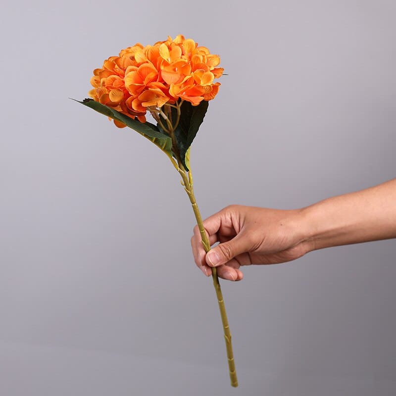 Hortensia Artificielle Orange