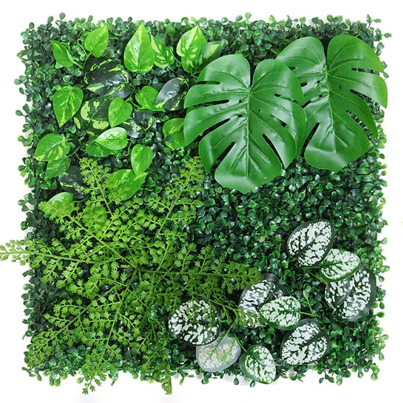 Mur Végétal Artificiel Feuilles Vertes