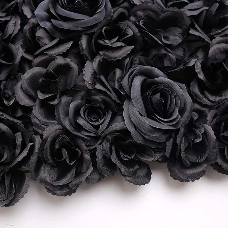 Mur de Fleurs Artificielles Noires Déco