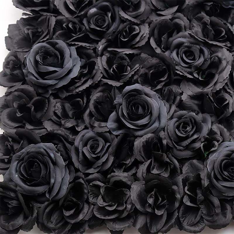 Mur de Fleurs Artificielles Noires Intérieur