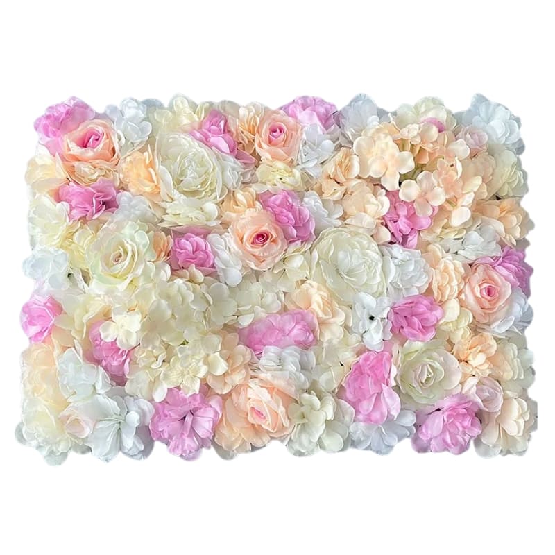 Mur de Fleurs Intérieur Champagne et Rose