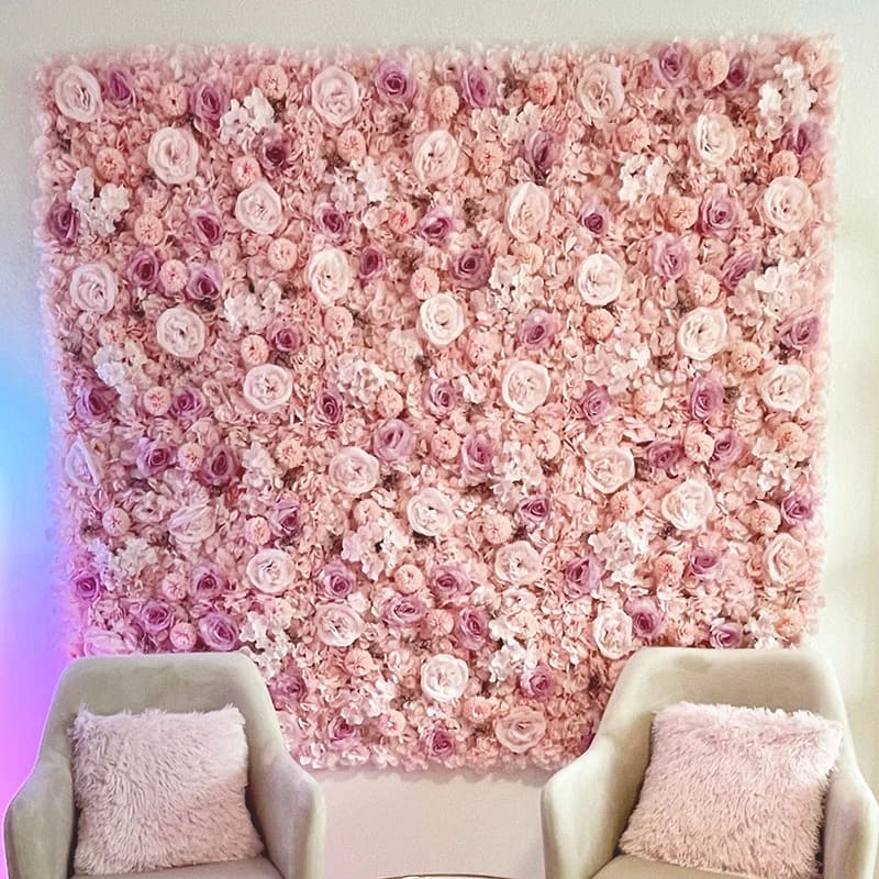 Mur de Fleurs Intérieur Mariage