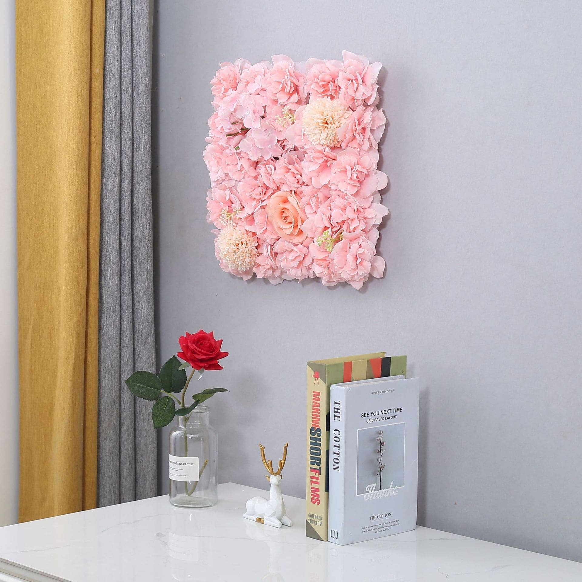 Mur de Rose Artificiel Intérieur