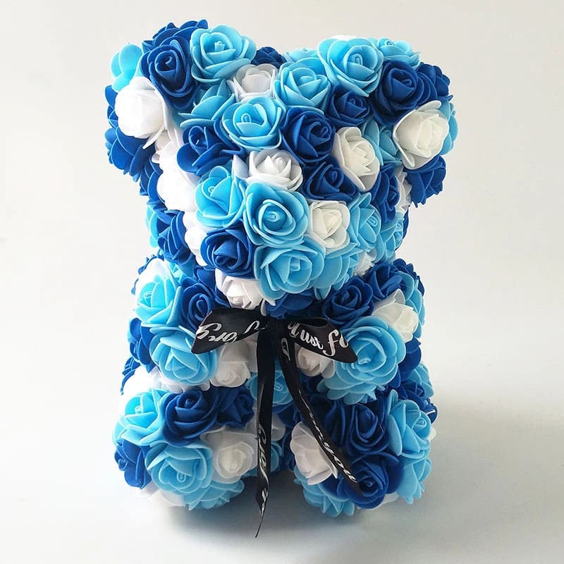 Nounours Saint-Valentin Bleu
