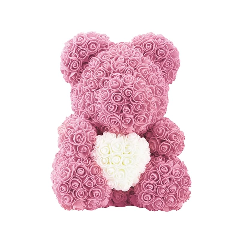 Ours en Rose Éternelle Rose Clair