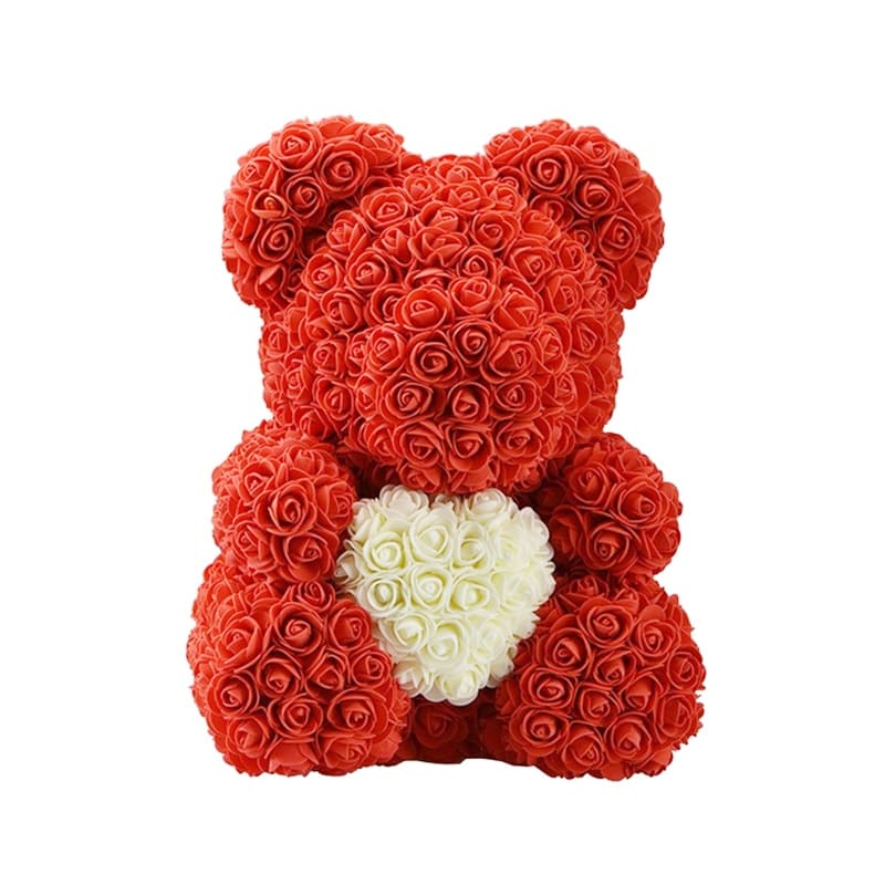 Ours en Rose Éternelle Rouge