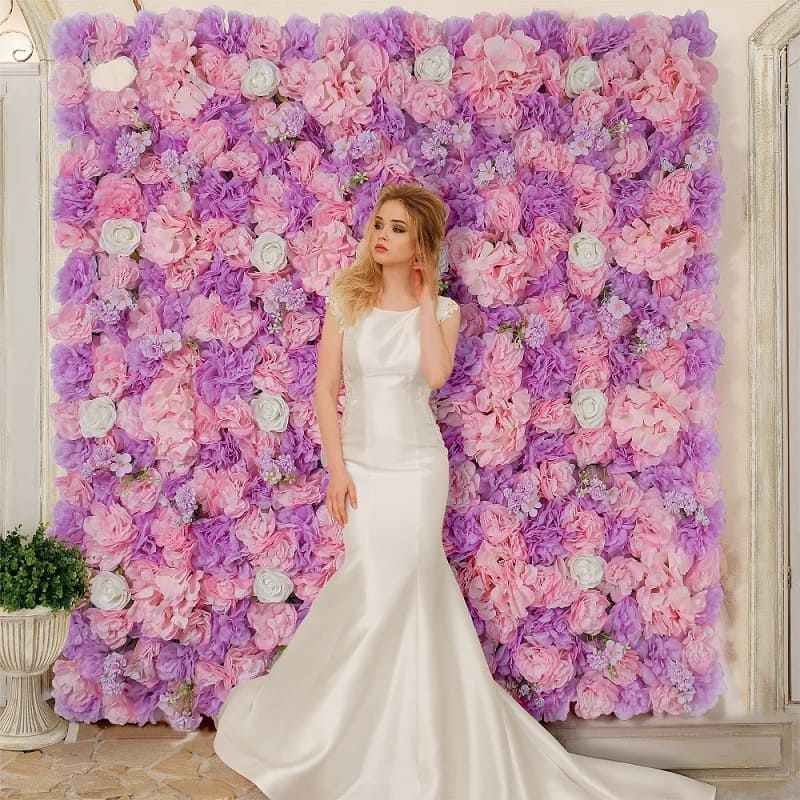 Panneau Mural Fleur Artificielle Mariage