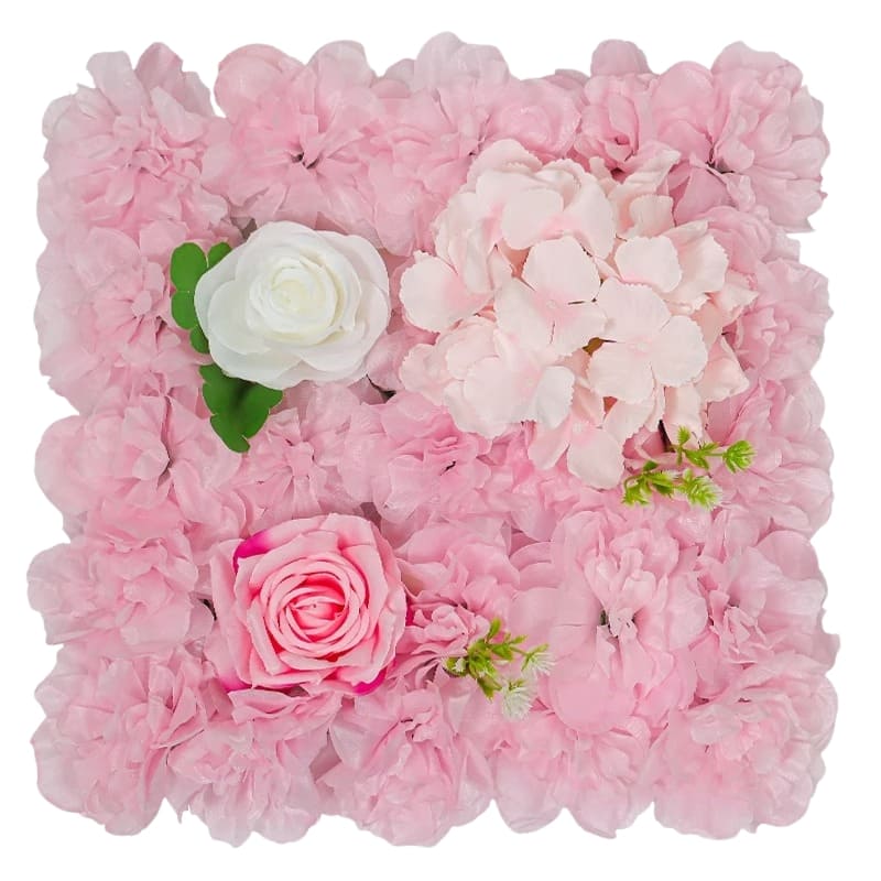 Panneau Mural Fleur Artificielle Rose Clair