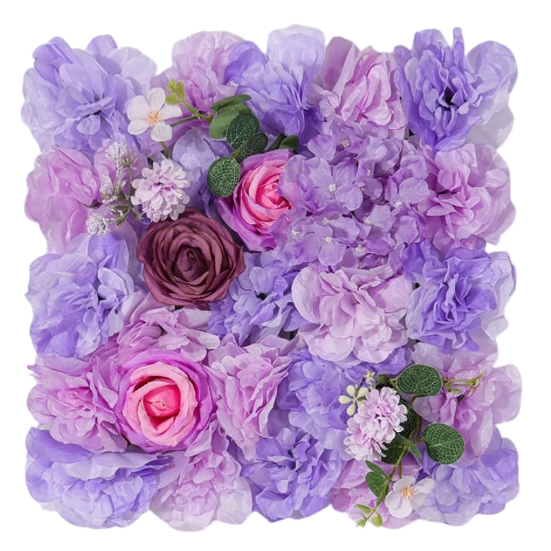 Panneau Mural Fleur Artificielle Violet