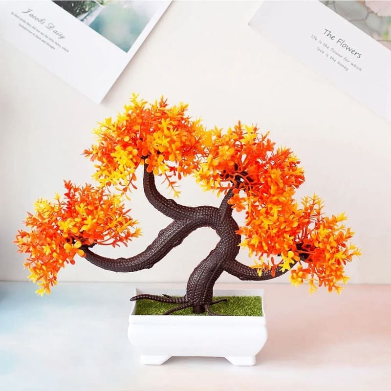 Petit Bonsaï Artificiel Orange
