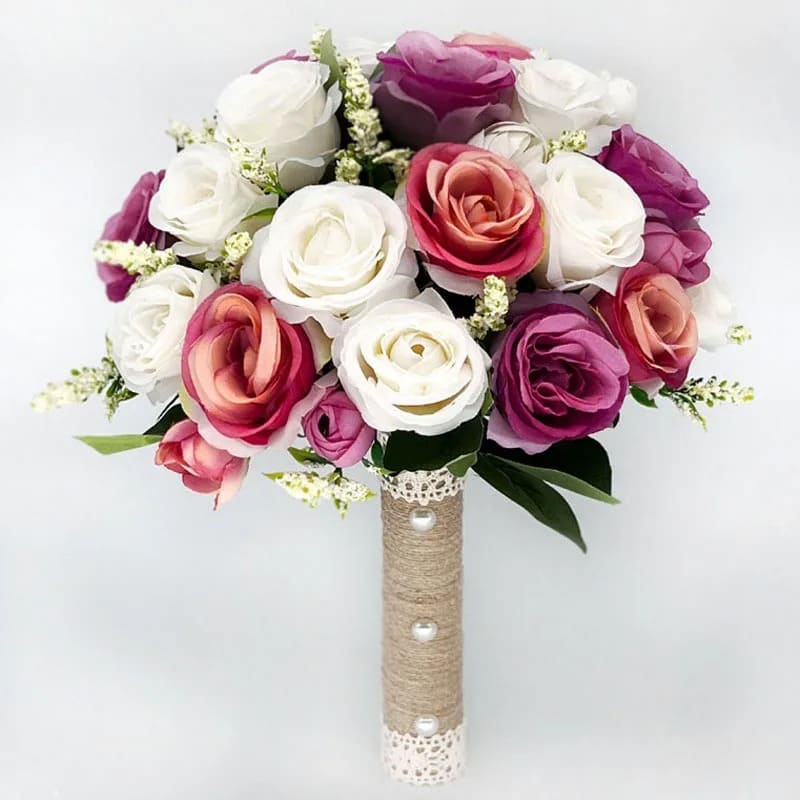 Petit Bouquet Mariage Civil Mauve