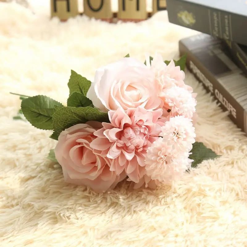 Petit Bouquet de Mariée Rose Clair