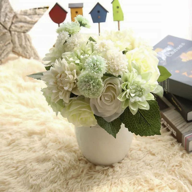 Petit Bouquet de Mariée Rose Hortensia