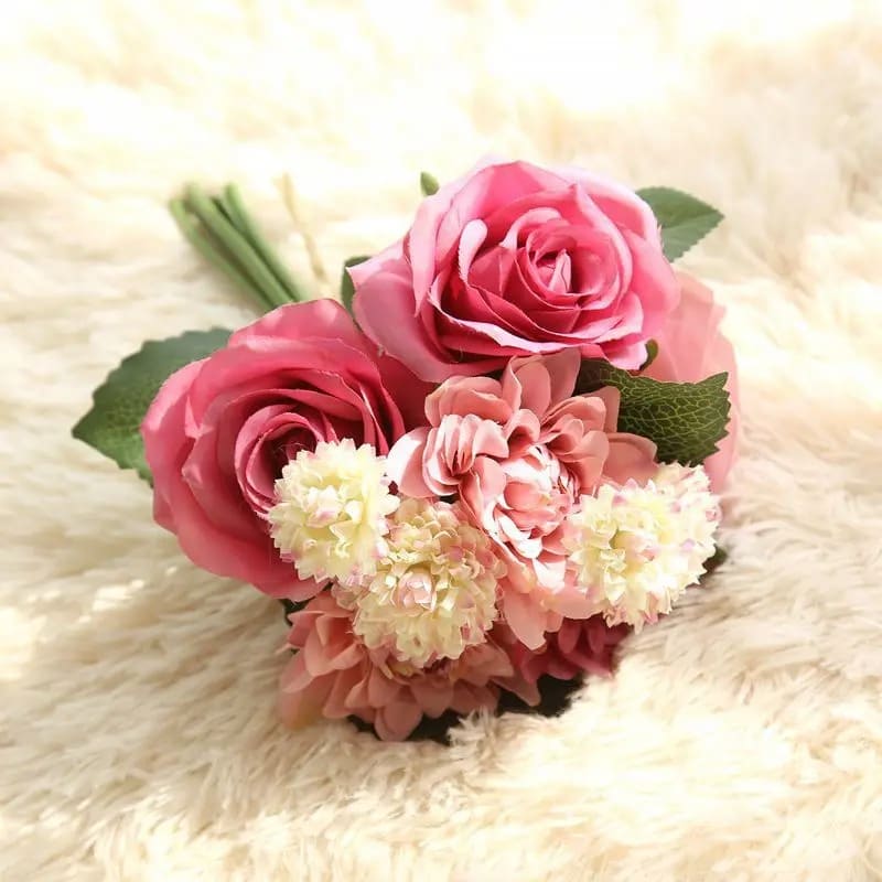 Petit Bouquet de Mariée Rose