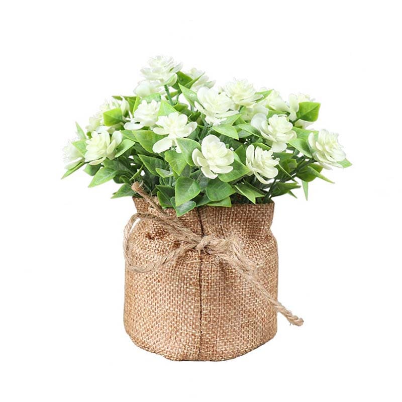Petite Fleur Artificielle Déco Blanc