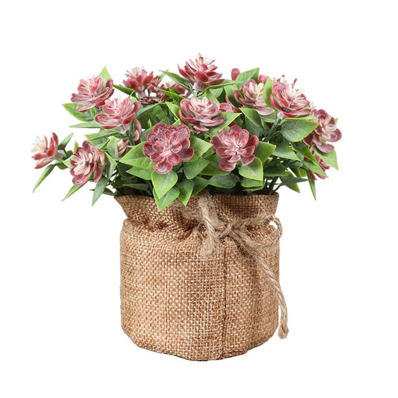 Petite Fleur Artificielle Déco Rouge