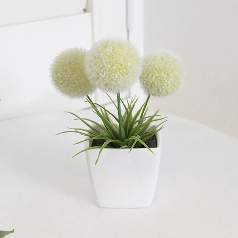 Petites Fleurs Artificielles Chrysanthème Blanche