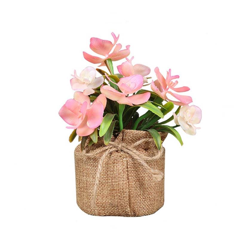 Petites Fleurs en Pot Rose