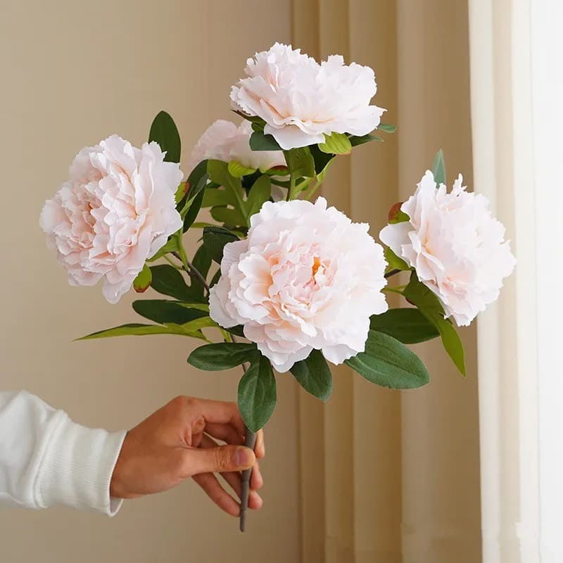 Pivoines Arbustives Artificielles Rose Clair
