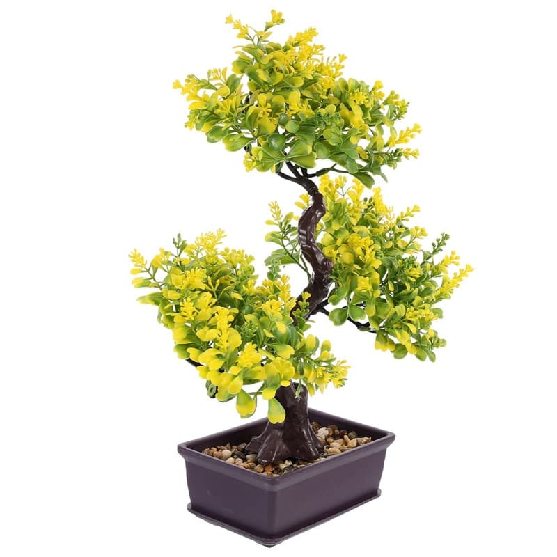 Plante Artificielle Bonsaï Jaune